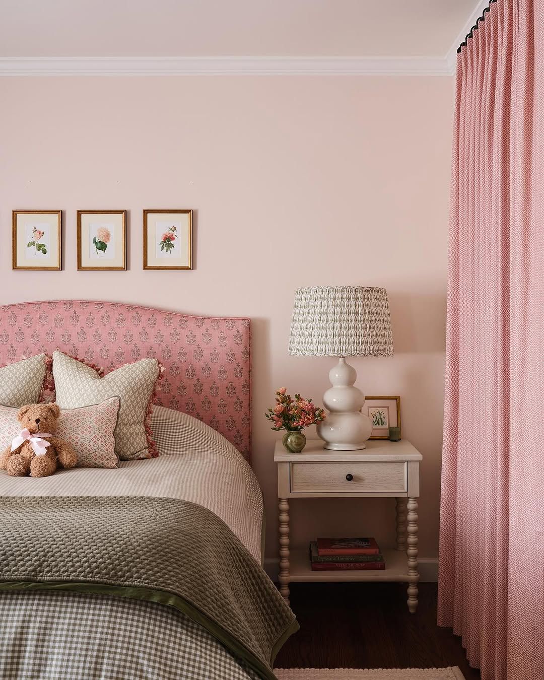 Patterned Upholstery Replaced Plain Headboards